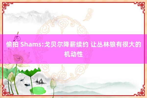 偷拍 Shams:戈贝尔降薪续约 让丛林狼有很大的机动性