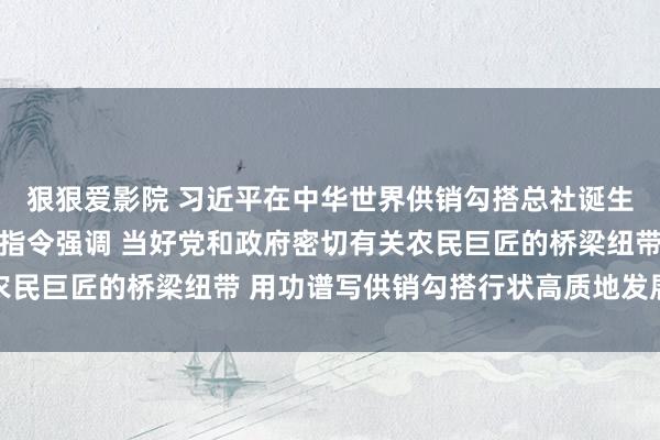 狠狠爱影院 习近平在中华世界供销勾搭总社诞生70周年之际作出重要指令强调 当好党和政府密切有关农民巨匠的桥梁纽带 用功谱写供销勾搭行状高质地发展新篇章