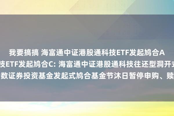 我要搞搞 海富通中证港股通科技ETF发起鸠合A，海富通中证港股通科技ETF发起鸠合C: 海富通中证港股通科技往还型洞开式指数证券投资基金发起式鸠合基金节沐日暂停申购、赎回、改换、依期定额投资业务公告