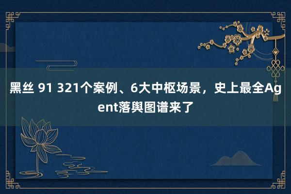 黑丝 91 321个案例、6大中枢场景，史上最全Agent落舆图谱来了